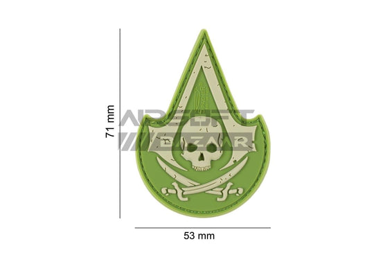 Assassin Skull Rubber Patch