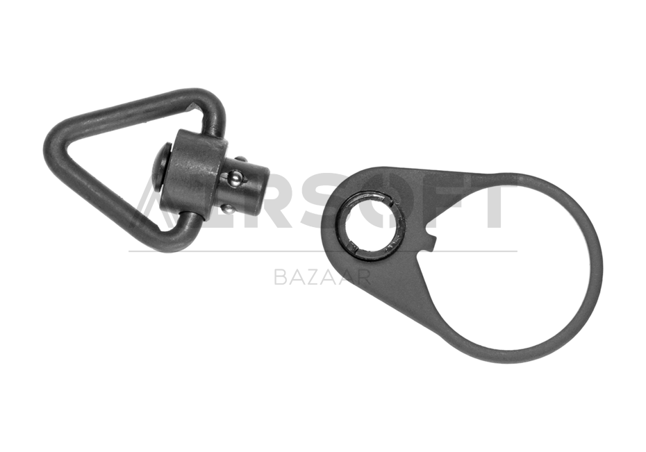 End Plate QD Sling Mount with Sling Swivel