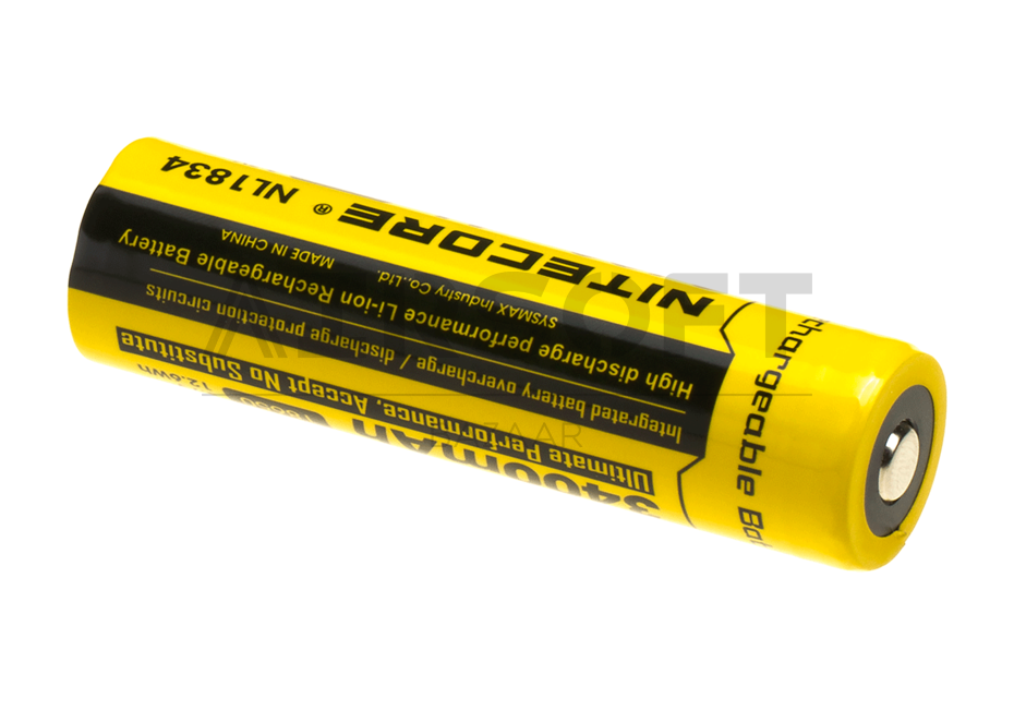 NL1834 18650 Battery 3.7V 3400mAh