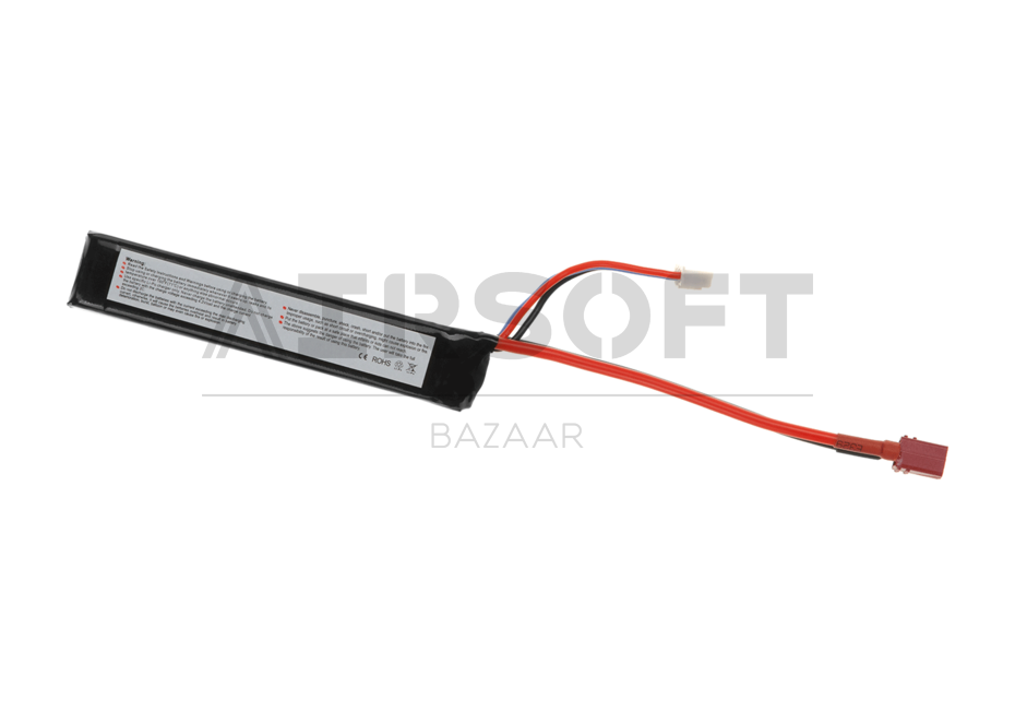 Lipo 7.4V 1100mAh 20C Stock Tube Type T-Plug