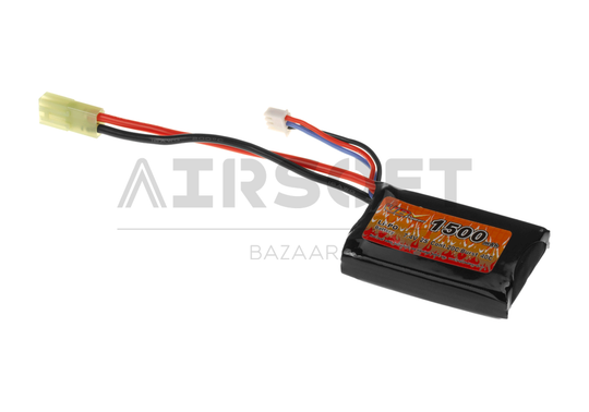 Lipo 7.4V 1500mAh 20C PEQ Type