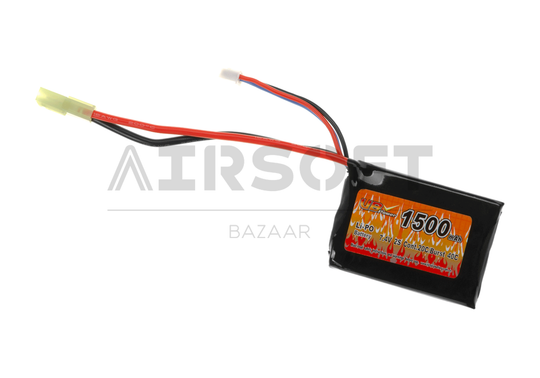 Lipo 7.4V 1500mAh 20C PEQ Type