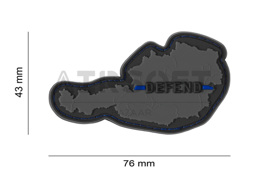 Defend Austria Rubber Patch