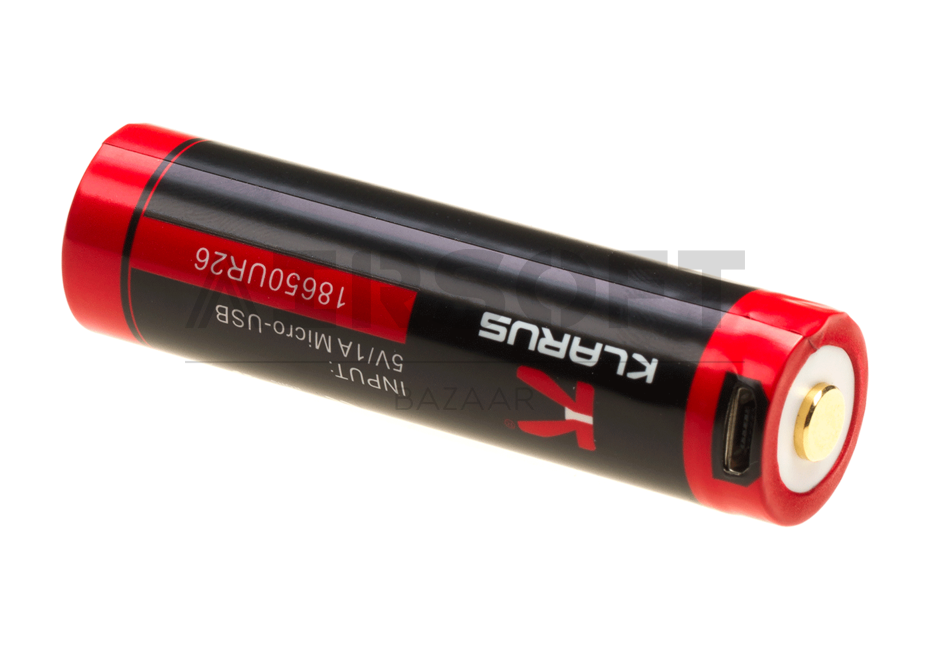 18650 Battery 3.7V 2600mAh Micro-USB