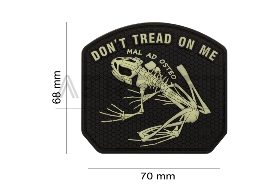 Don't Tread on me Frog Rubber Patch