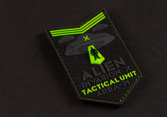 Alien Invasion Tactical Unit Rubber Patch