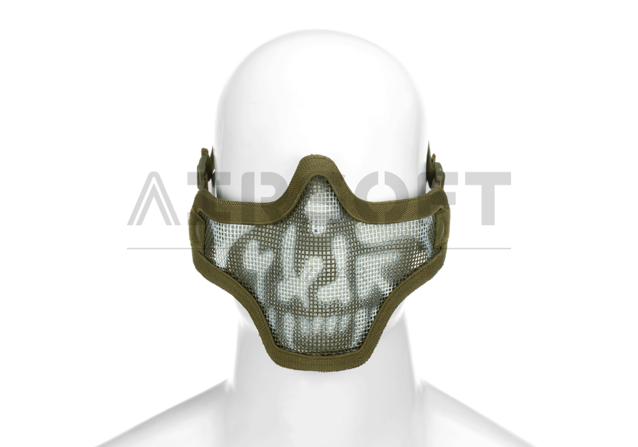 Steel Half Face Mask Death Head