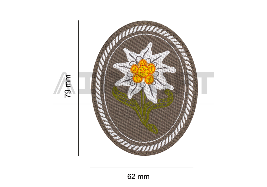 Edelweiss Patch Oval