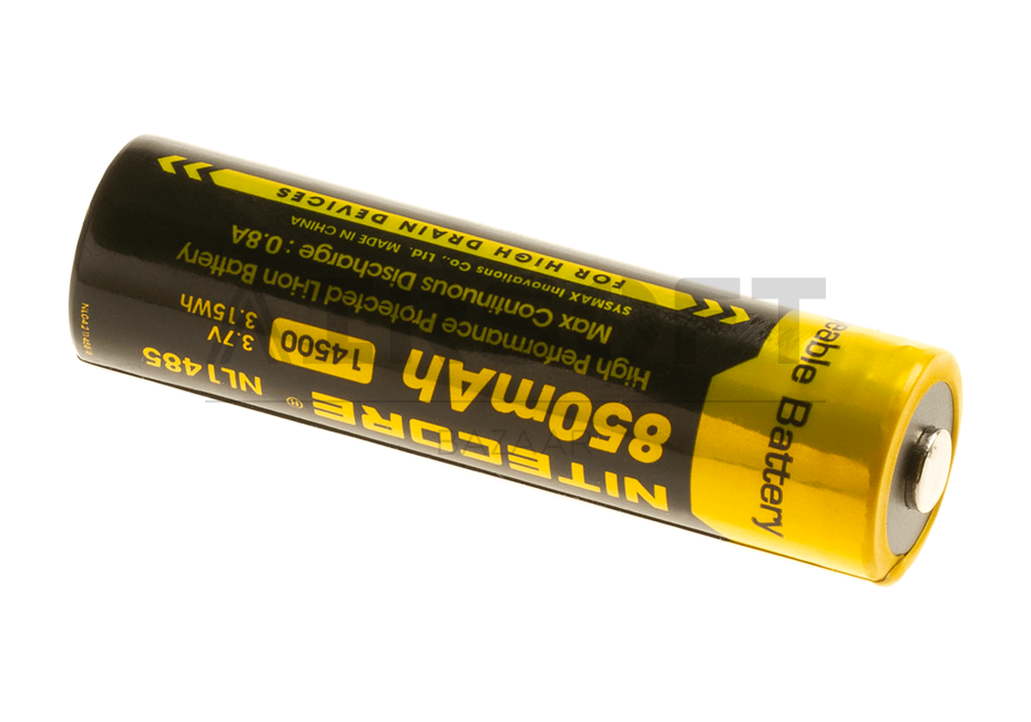 NL1485 14500 Battery 3.7V 850mAh
