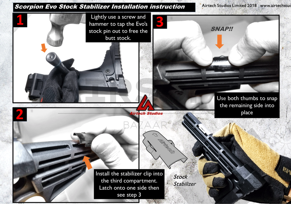 SSU Stock Stabilizer Unit Scorpion Evo 3 A1