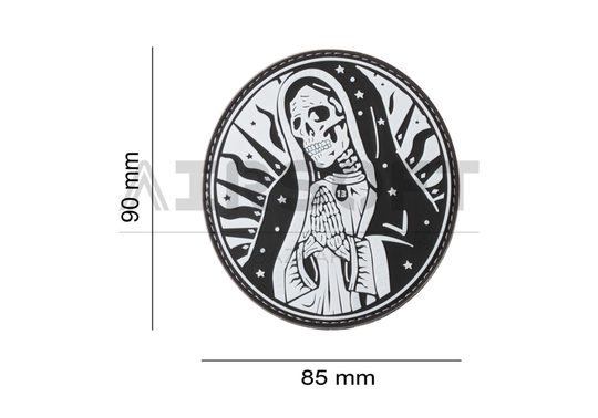 Santa Muerte Rubber Patch