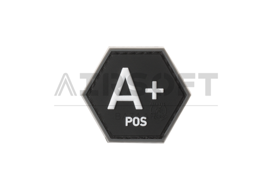 Bloodgroup Hexagon Rubber Patch A Pos