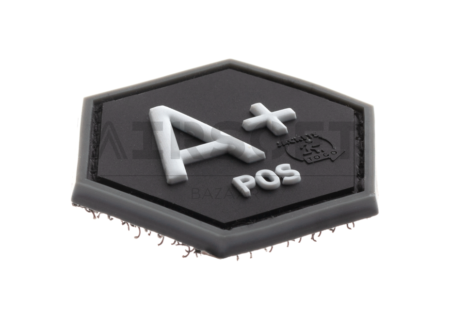 Bloodgroup Hexagon Rubber Patch A Pos