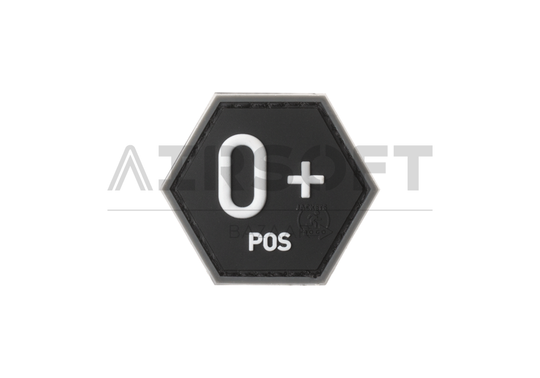 Bloodgroup Hexagon Rubber Patch 0 Pos