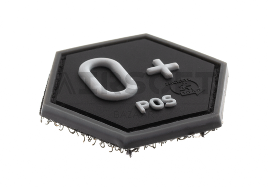 Bloodgroup Hexagon Rubber Patch 0 Pos