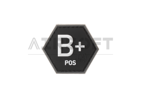 Bloodgroup Hexagon Rubber Patch B Pos