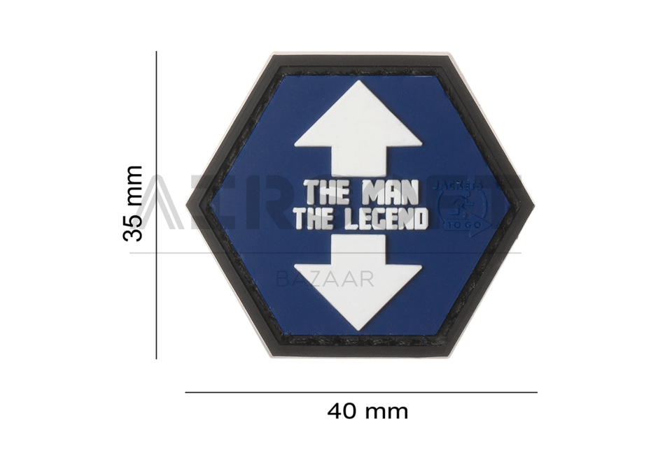 The Man The Legend Rubber Patch