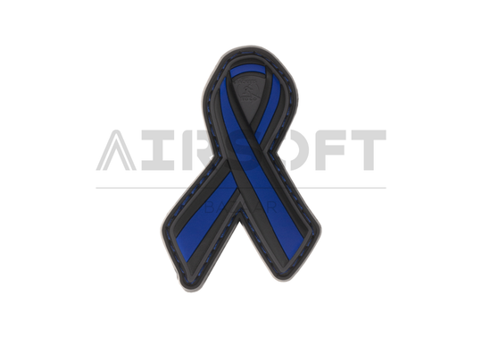 Thin Blue Line Ribbon Rubber Patch