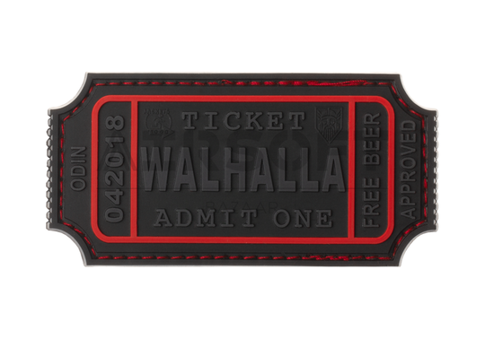 Large Walhalla Ticket Rubber Patch