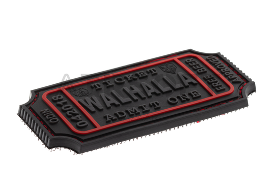 Large Walhalla Ticket Rubber Patch