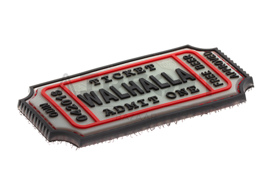 Large Walhalla Ticket Rubber Patch