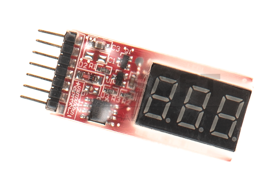 Simple Voltage Display 1-6S Lipo Voltage Meter