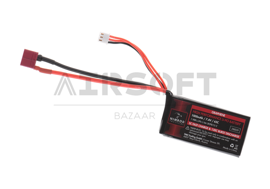 Lipo 7.4V 1000mAh 65C Graphene PEQ Type T-Plug