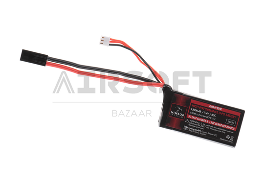 Lipo 7.4V 1300mAh 65C Graphene Mini / PEQ Type