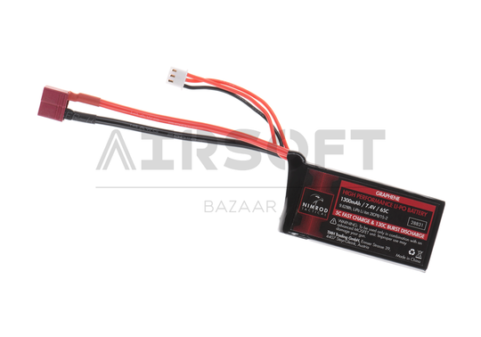 Lipo 7.4V 1300mAh 65C Graphene Mini / PEQ Type T-Plug