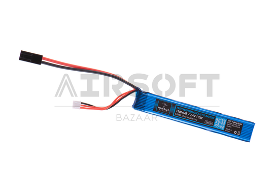 Lipo 7.4V 1300mAh 25C Stock Tube  Type