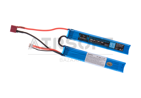 Lipo 7.4V 1300mAh 25C Twin Type T-Plug