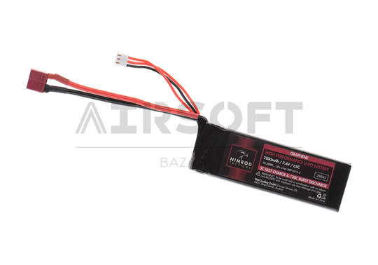 Lipo 7.4V 2200mAh 65C Graphene Large Type T-Plug