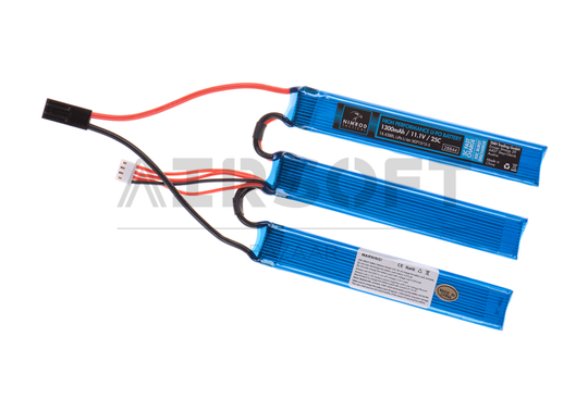 Lipo 11.1V 1300mAh 25C Split Type