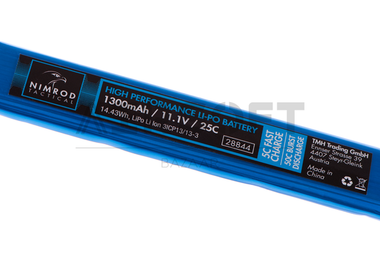 Lipo 11.1V 1300mAh 25C Split Type