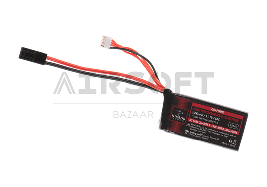 Lipo 11.1V 1000mAh 65C Graphene PEQ Type