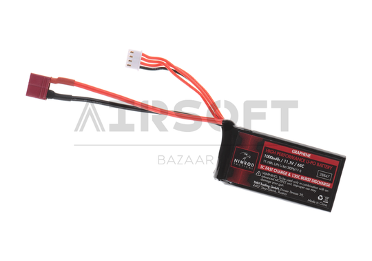 Lipo 11.1V 1000mAh 65C Graphene PEQ Type T-Plug