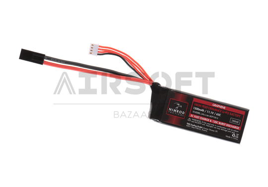 Lipo 11.1V 1500mAh 65C Graphene Mini Type