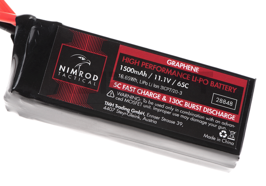 Lipo 11.1V 1500mAh 65C Graphene Mini Type