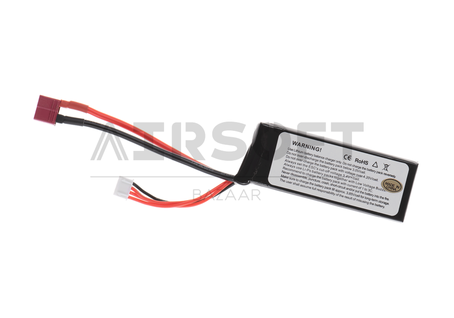 Lipo 11.1V 1500mAh 65C Graphene Mini Type T-Plug