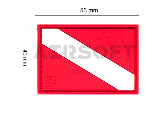 Diver Down Flag Rubber Patch