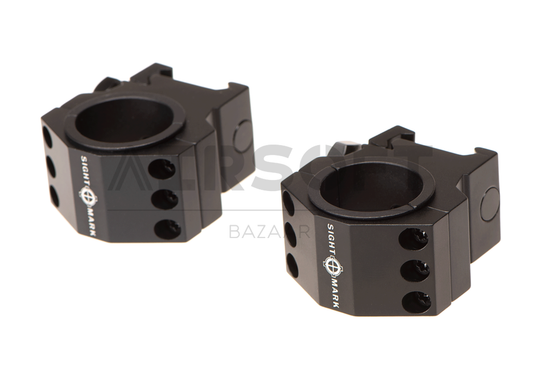 30mm / 25.4mm Tactical Mounting Rings - Medium Height