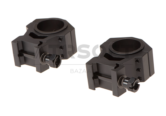 30mm / 25.4mm Tactical Mounting Rings - High Height