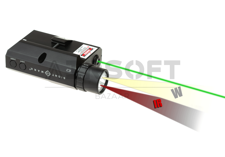 LoPro Combo Flashlight VIS/IR and Green Laser