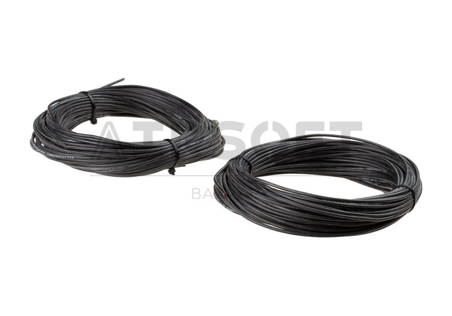 Low Resistance Wire 2x 25m Black