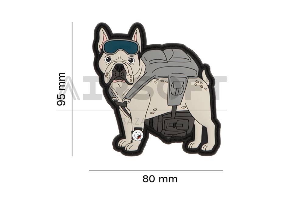 Frenchie - Paratrooper French Bulldog Patch