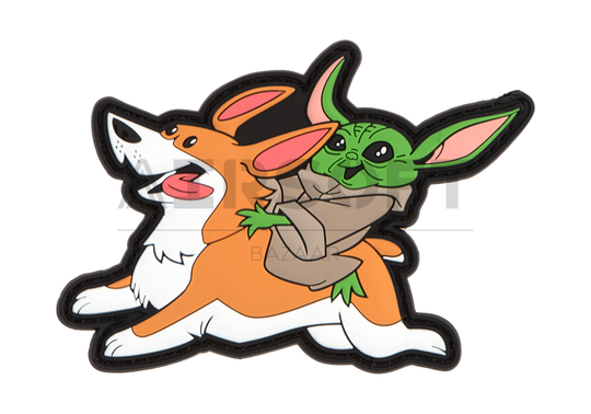 Baby Y Riding Corgi Patch