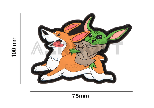 Baby Y Riding Corgi Patch