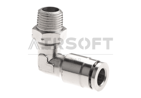 HPA 6mm Hose Coupling 90 Degree - Outer 1/8 NPT