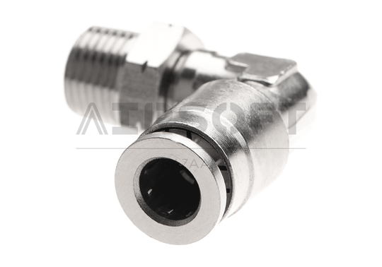 HPA 6mm Hose Coupling 90 Degree - Outer 1/8 NPT