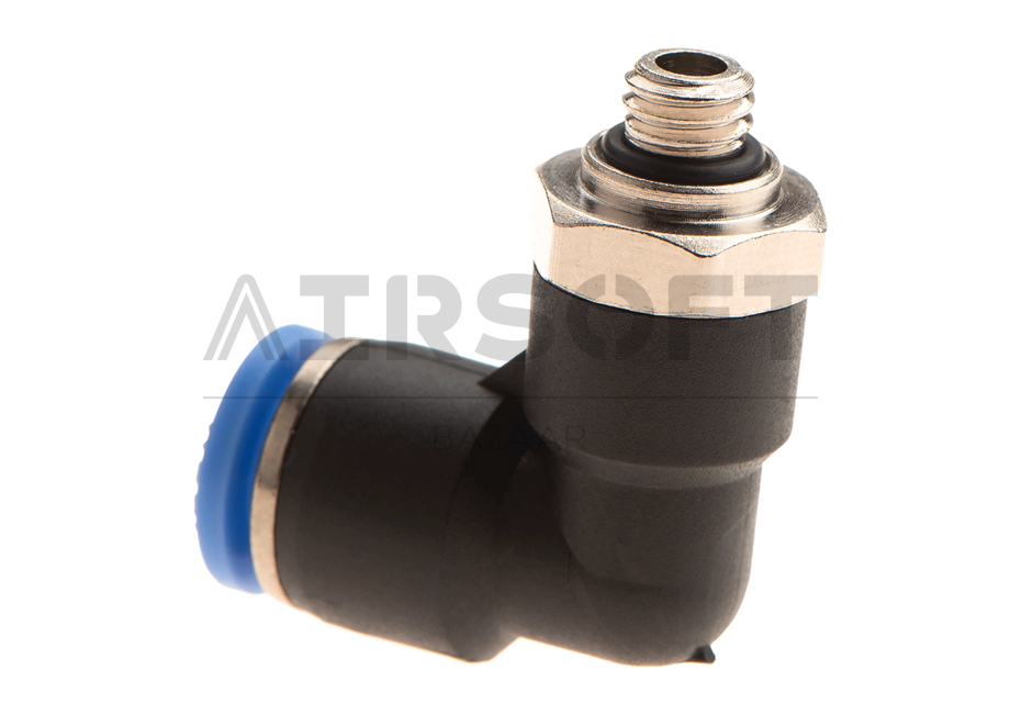 HPA 6mm Hose Coupling 90 Degree - Outer M6 Thread